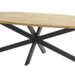 Prado keramisch tafelblad barrel antraciet 240 x 105 cm.