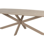 Prado keramisch tafelblad barrel latte 240 x 105 cm.