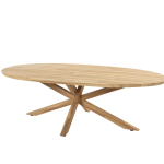 Prado ovaal teak tafelblad 240 x 115 cm.