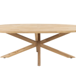 Prado ovaal teak tafelblad 240 x 115 cm.