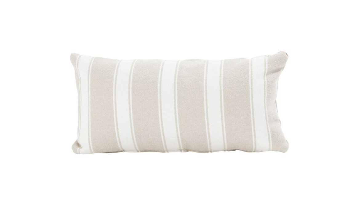 Sierkussen 30x60 cm Boucle Stripe Cream