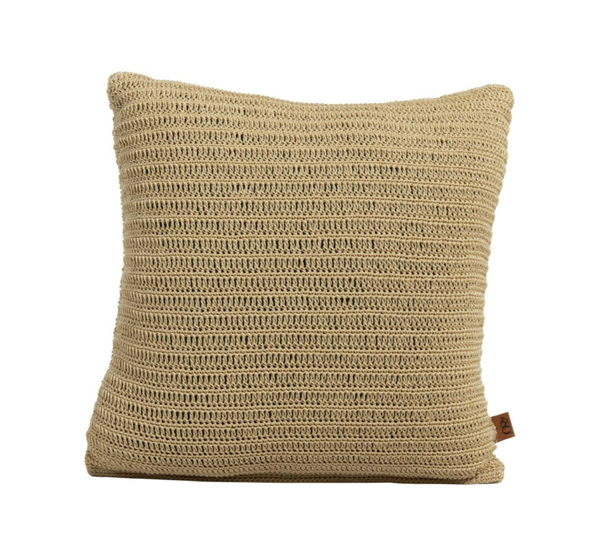 Sierkussen gehaakt 50x50 cm oyster