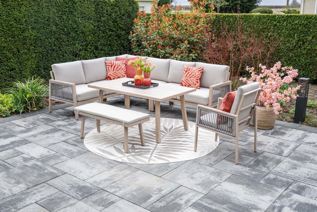 Sportbank Decala oak look sand - 110x41xH42 cm