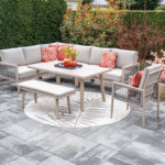 Sportbank Decala oak look sand - 110x41xH42 cm