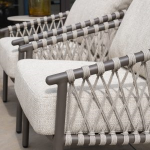 Stoel-bank loungeset Allora 3-dlg + Loungetafel Sofie