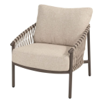 Stoel-bank loungeset Allora 3-dlg + Loungetafel Sofie