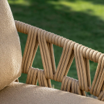 Stoel-bank loungeset Biarritz amber 3-dlg