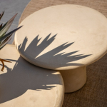 Stoel-bank loungeset Biarritz amber + loungetafel set Hampton mortex 5-dlg