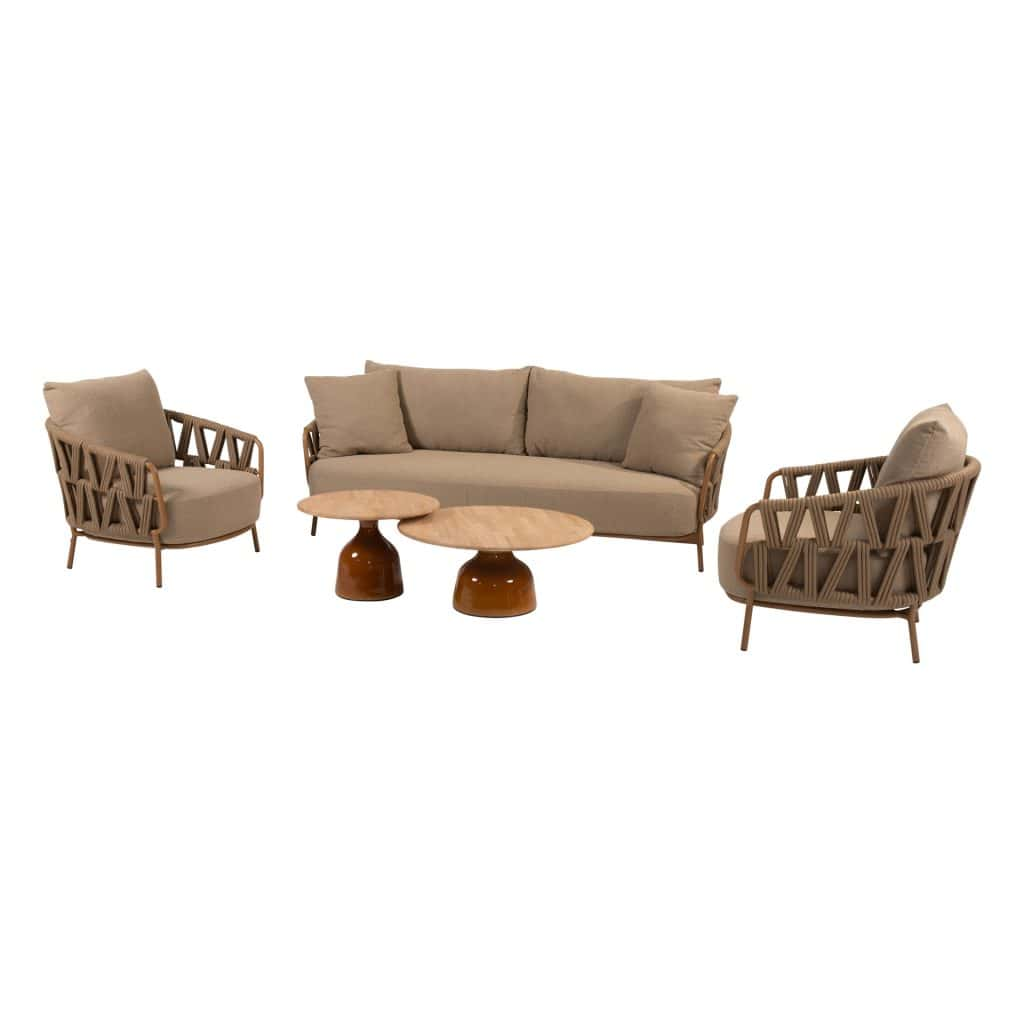 Stoel-bank loungeset Biarritz + Loungetafel set June 7-dlg