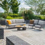 Stoel-bank loungeset Cannes + Loungetafel set Demi 5-dlg