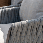 Stoel-bank loungeset Cannes + Voetenbank 4-dlg