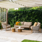 Stoel-bank loungeset Milos + Loungetafel set Sofie 7-dlg