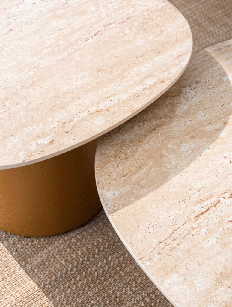 Stoel-bank loungeset Milos + Loungetafel set Sofie 7-dlg