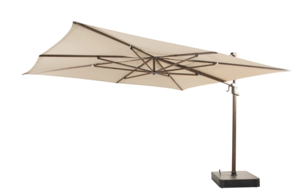 Zweefparasol Hacienda beach-wenge 3x4 mtr