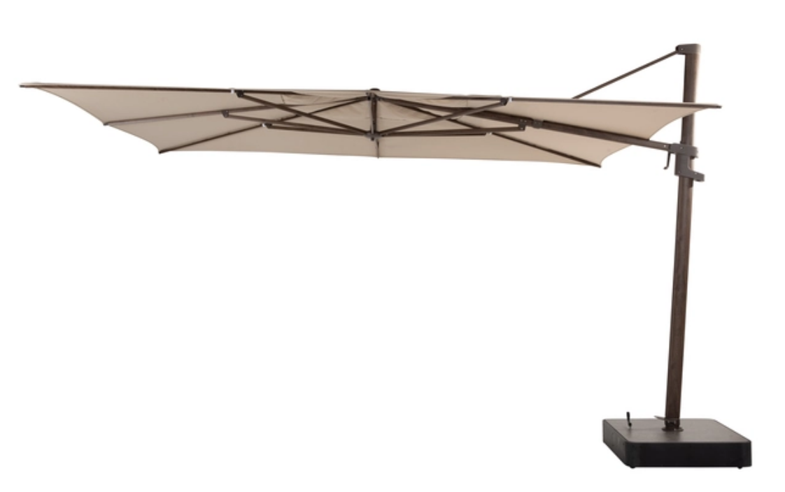 Zweefparasol Hacienda beach-wenge 3x4 mtr