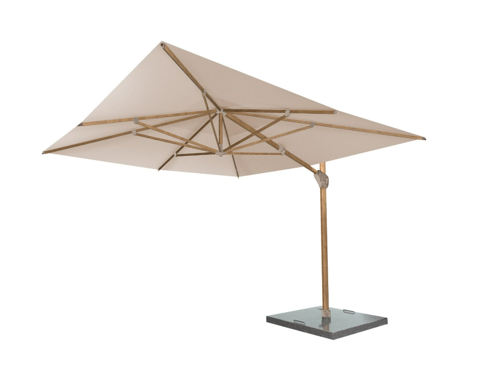 Zweefparasol Hacienda zand-latte 3x4 mtr