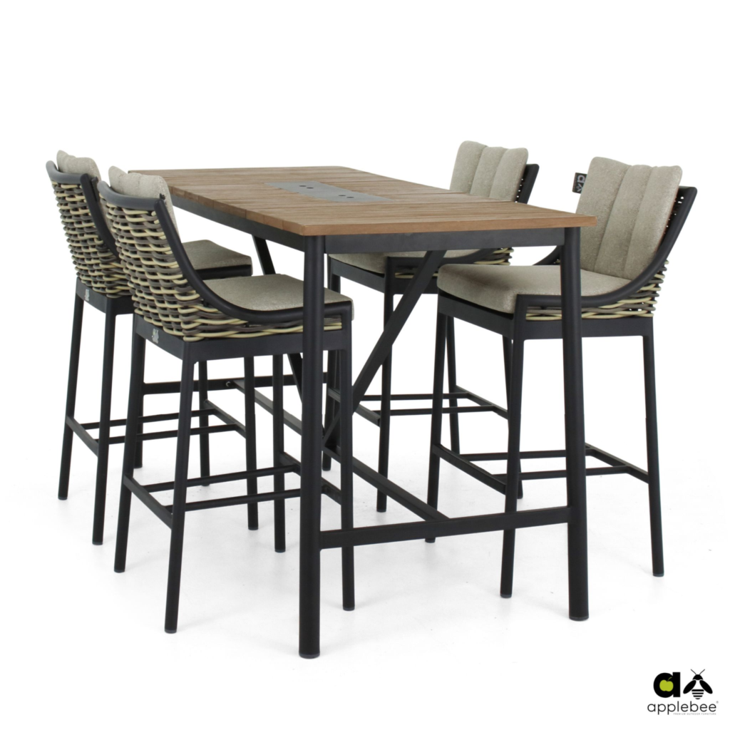 Bartafel Milou black - 150x78 cm