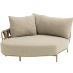 Biarritz modulaire chaise longue, armleuning rechts incl. 2 kussens en pillow