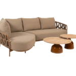 Chaise longue loungeset Biarritz + Loungetafel set June 6-dlg