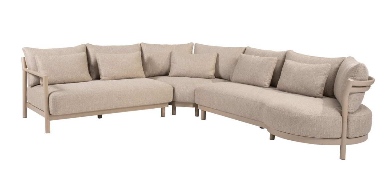 Chaise longue loungeset Mykonos 3-dlg