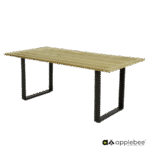 Condor dining table base, aluminium Black