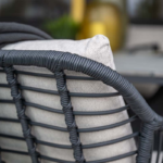 Dining tafel Edison Grey teak 220 cm + Dining stoel Margriet sand 7-dlg