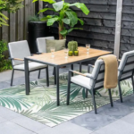 Dining tafel Felini 160 cm + Dining stoel Felini 5-dlg