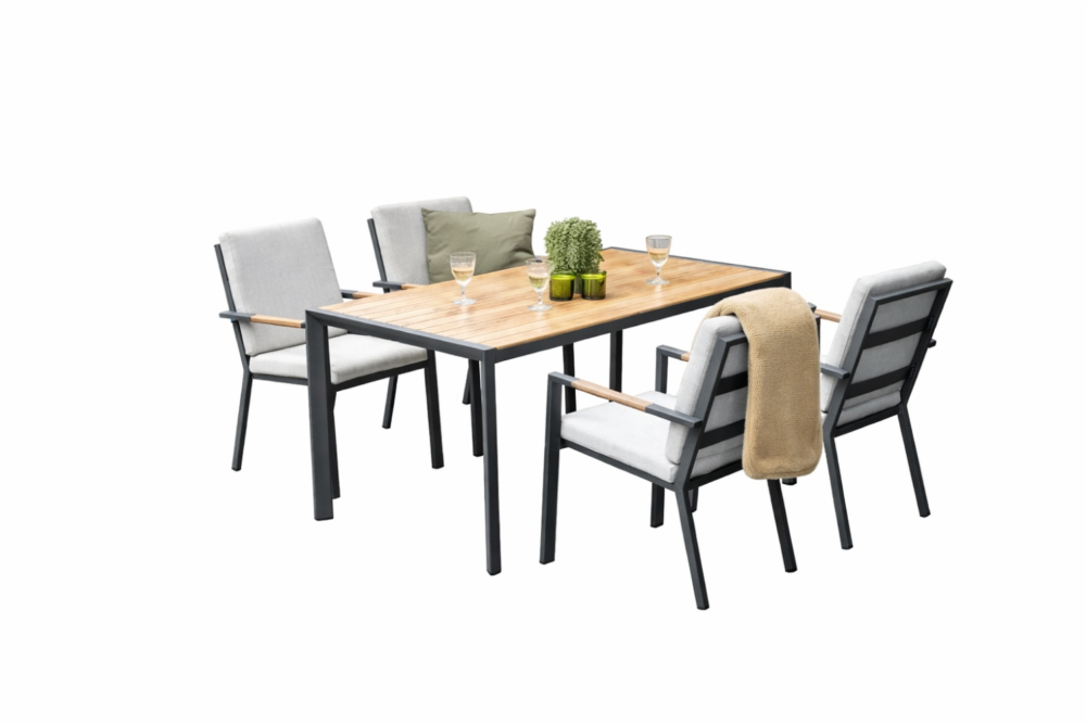 Dining tafel Felini 220 cm + Dining stoel Felini 7-dlg