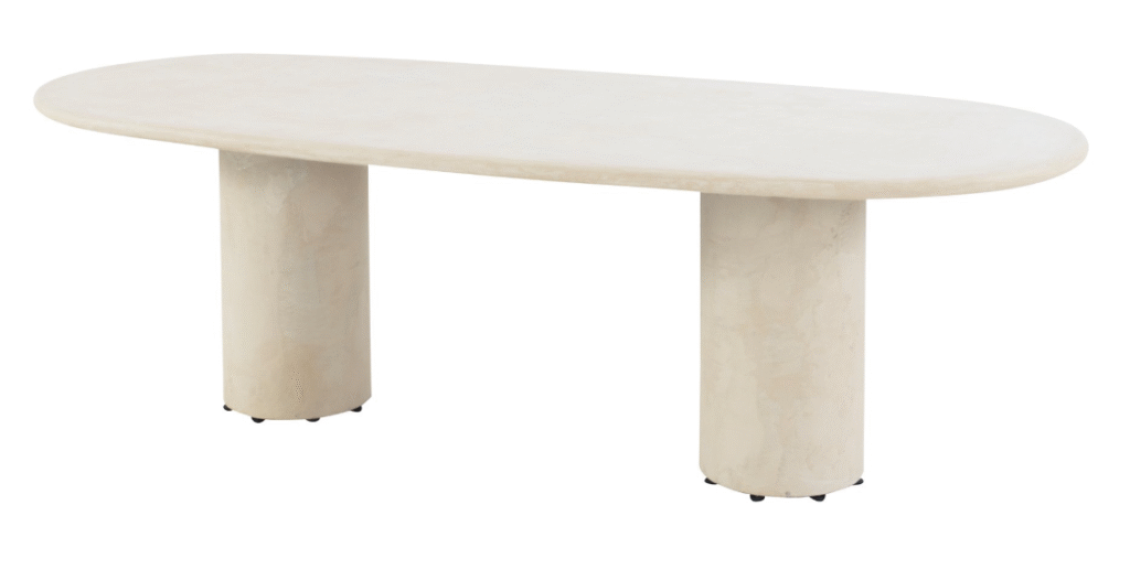 Dining tafel Hampton ovaal mortex - 240x105 cm