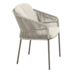Dining tafel Manolo terre 180 cm + Dining stoel Florence terre 5-dlg