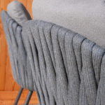 Dining tafel Sara terre Ø120 cm + Dining stoel Cannes 5-dlg