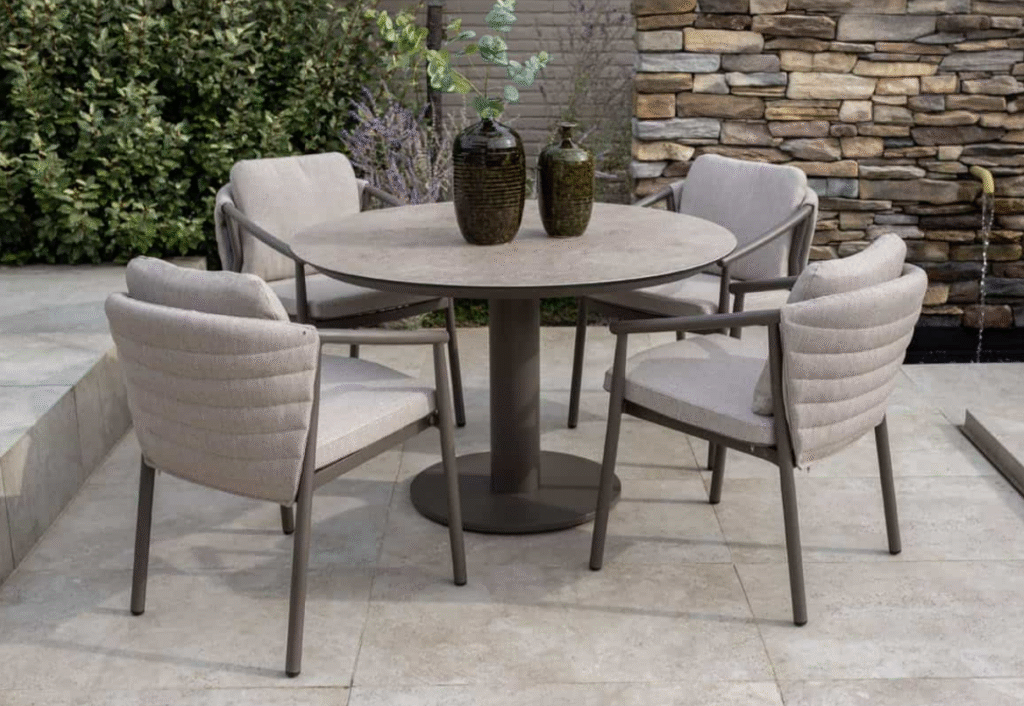 Dining tafel Sarah keramiek terre - Ø120 cm