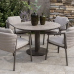 Dining tafel Sarah keramiek terre - Ø120 cm