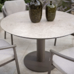 Dining tafel Sarah keramiek terre - Ø120 cm