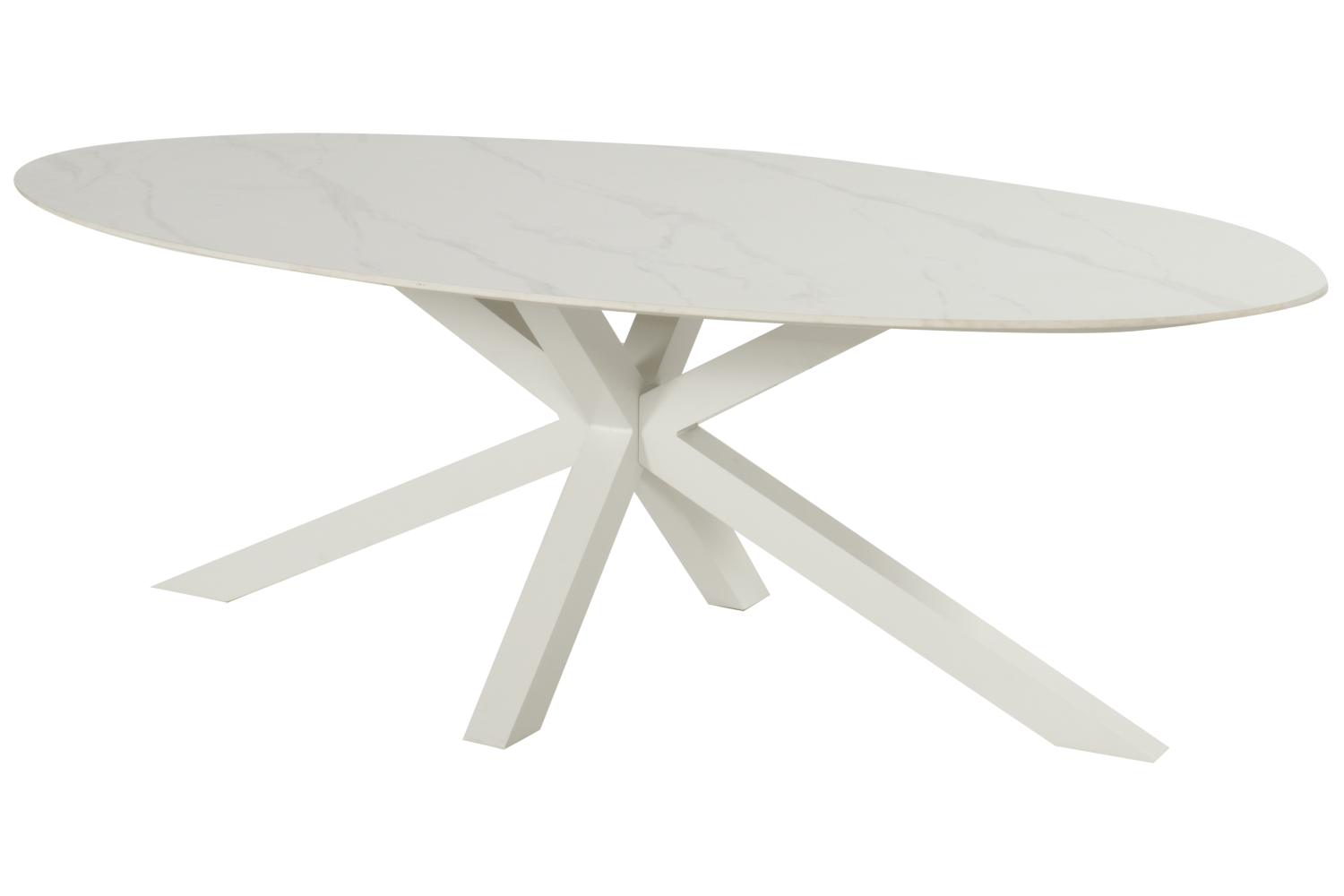 Dining tafel Xander ovaal White -220x120 cm