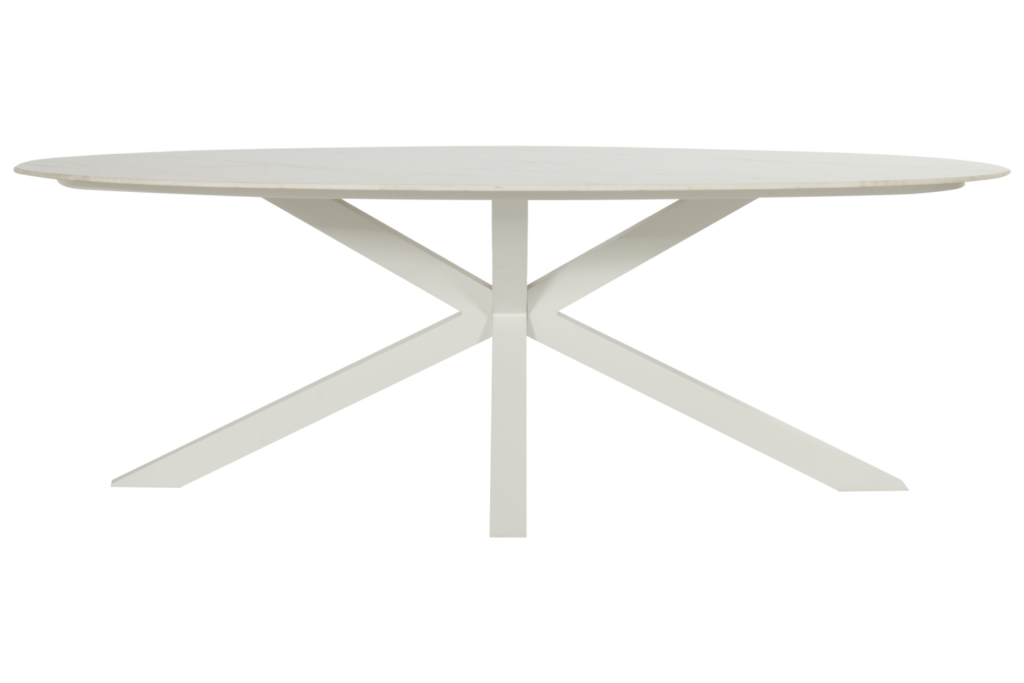 Dining tafel Xander ovaal White -220x120 cm