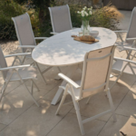 Dining tafel Xander ovaal White -220x120 cm