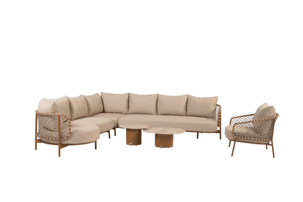 Hoek loungebank Martinique-Sofie amber 6-dlg