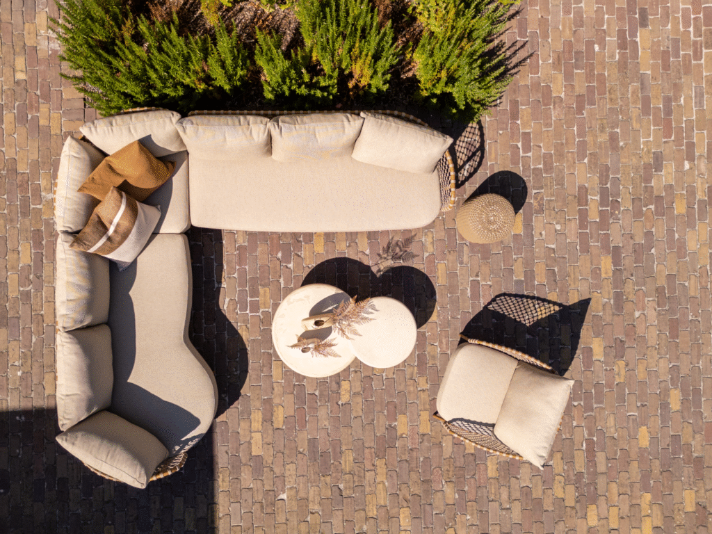 Hoek loungebank Martinique-Sofie amber 6-dlg