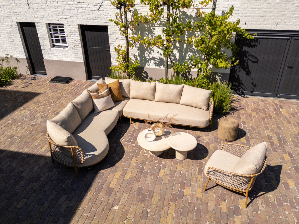 Hoek loungebank Martinique-Sofie amber 6-dlg