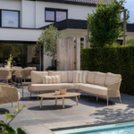 Hoek loungeset Florence latte 3-dlg