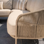 Hoek loungeset Florence latte 3-dlg