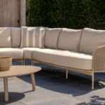 Hoek loungeset Florence latte 3-dlg