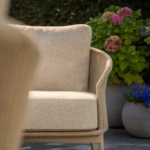 Hoek loungeset Florence latte + Loungestoel Florence latte 4-dlg