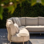 Hoek loungeset Florence latte + Loungestoel Florence latte 4-dlg