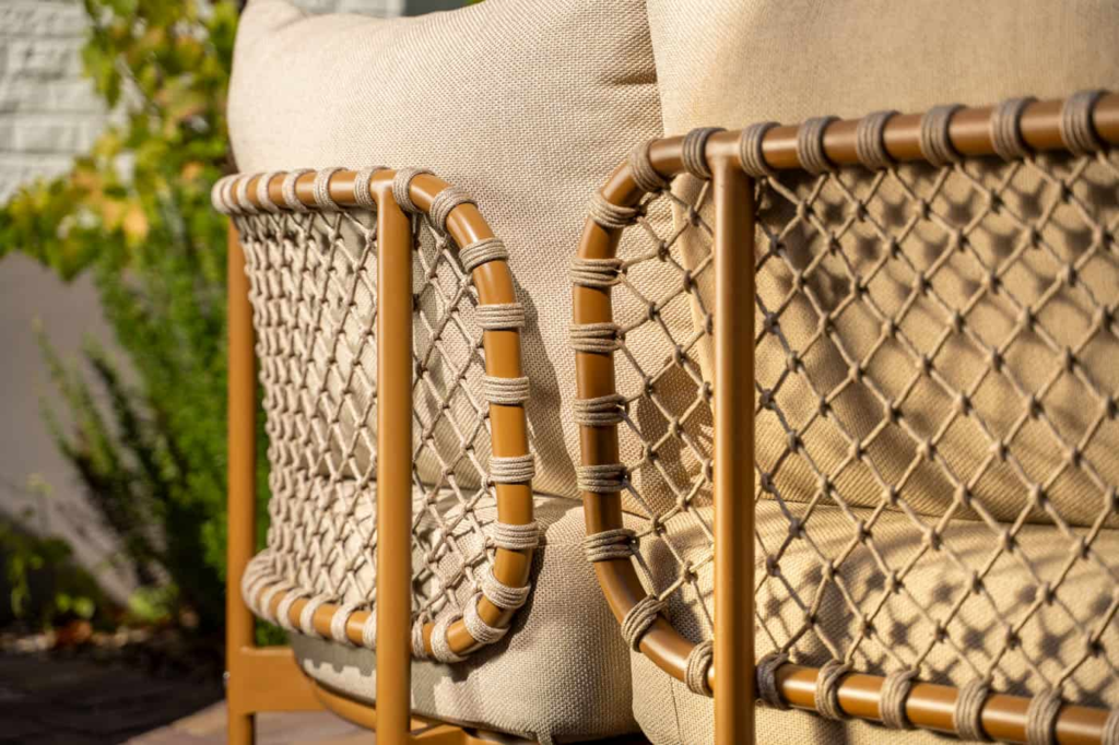 Hoek loungeset Martinique + Loungetafel set Hampton mortex 7-dlg