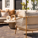 Hoek loungeset Martinique + Loungetafel set Hampton mortex 7-dlg