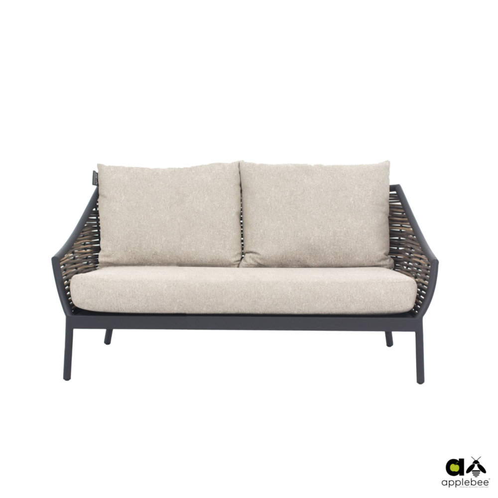 Loungebank Milou 145 black 2-zits