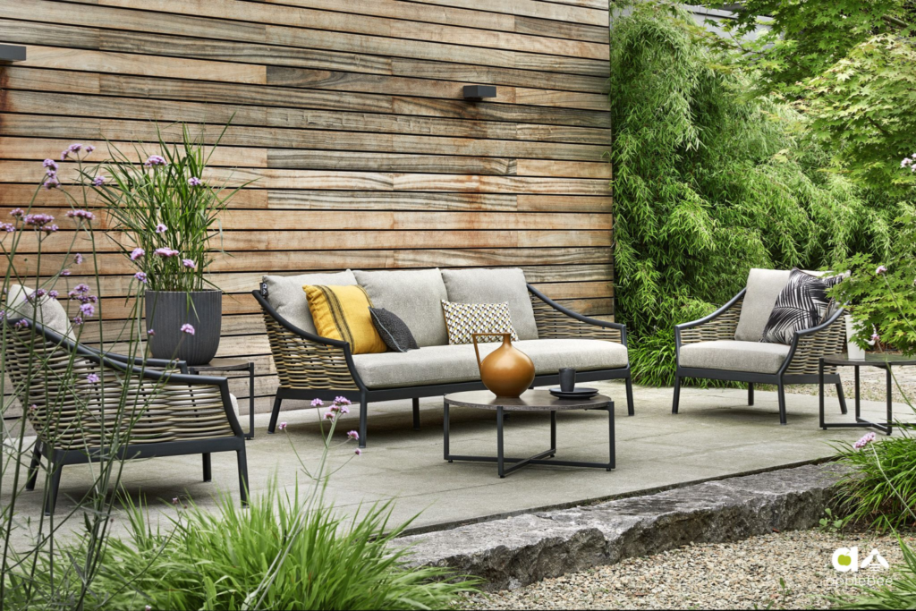 Loungebank Milou 203 black 3-zits