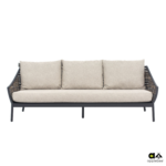 Loungebank Milou 203 black 3-zits